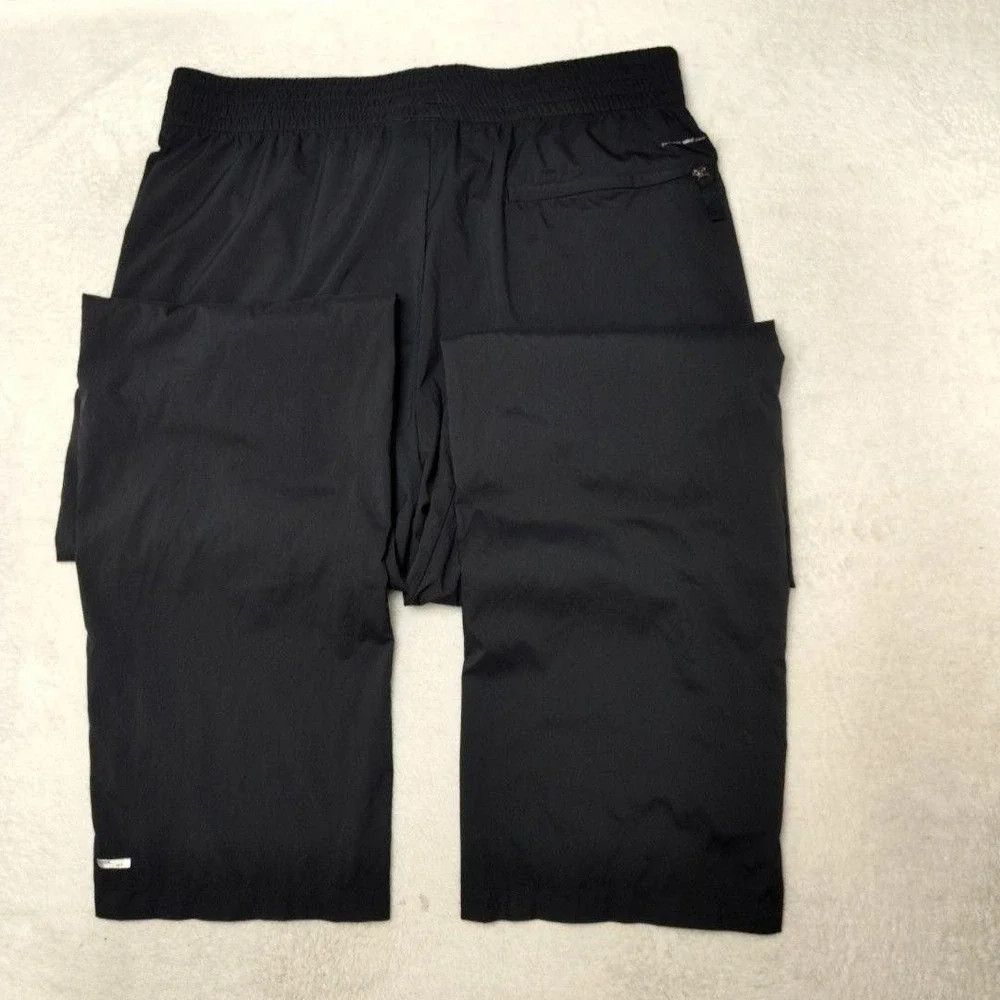 Adidas Track Pants Mens M Black Climaproof Wind Windproof Running Golf Tennis